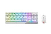 Tangentbord - MSI Vigor GK30 combo - keyboard and mouse set - white - Tastatur & Mus set - Engelska (US) - Vit - GK30 COMBO WHITE