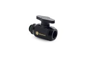 DIY vattenkylning - Bitspower Matt Black Mini Valve Rotary G1/4"& Inner G14"With Black Handle - BP-MVVRGIG14-MBKBK