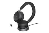 Hörlurar / Headset - Jabra Evolve2 75 Link380a MS Stereo Stand Black - 27599-999-989