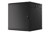 Rack chassis - Lanberg WF01-6612-00B - 12U Wall-Mounted Rack Cabinet with Solid Door - WF01-6612-00B
