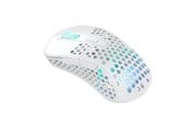 Mus - Xtrfy M4 Wireless RGB Gaming Mouse - White - Gamingmus - Optic - 6 knappar - Vit med RGB ljus - M4W-RGB-WHITE