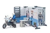 Figure - Bruder bworld Polisstation med polis­motorcykel leksak - 425896