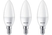 Glödlampor - Philips LED-glödlampa Candle 5W/827 (40W) Frosted 3-pack E14 - 929002968433
