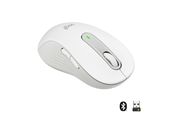Mus - Logitech Signature M650 Large Wireless Off-White (Left Handed) - Mouse - Optic - 5 knappar - Vit - 910-006240