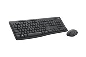 Tangentbord - Logitech MK295 Silent - keyboard and mouse set - QWERTZ - Swiss - graphite - Tastatur & Mus set - Schweizisk - Svart - 920-009796