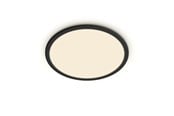 Lampor - Philips Superslim CL550 Ceiling lamp Ø250 mm LED 15W 2700K SceneSwitch IP44, Black - 929002667501