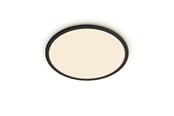 Lampor - Philips Superslim CL550 Ceiling lamp Ø300 mm LED 18W 2700K SceneSwitch IP44, Black - 929002667901