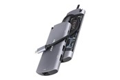 Dockning - AXAGON HMC-6M2 - docking station - USB-C 3.2 Gen 1 / Thunderbolt 3 - HDMI - GigE - HMC-6M2