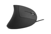 Mus - MediaRange MROS230 - vertical mouse - USB 2.0 - black - Vertical mouse - Optic - 6 knappar - Svart - MROS230