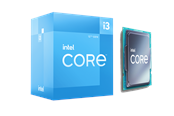 CPU - Intel Core i3-12100 Alder Lake CPU - 4 kärnor - 3.3 GHz - Intel LGA1700 - Intel Boxed (med kylare) - BX8071512100