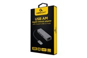 USB Hub - Gembird Cablexpert USB Hub - 3 porte - Grey - A-AMU3-LAN-01