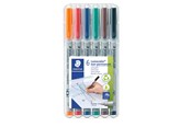 Skriv- och ritverktyg - Staedtler Universal pen Lumocolor non-p S 6pc - 311 WP6