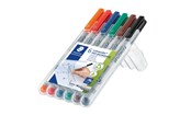 Skriv- och ritverktyg - Staedtler Universal pen Lumocolor non-p F 6pc - 316 WP6