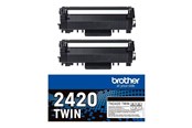 Skrivartillbehör-bläck-toner - Brother TN2420TWIN / TN2420 2-Pack High Capacity Black Toner - TN2420TWIN