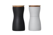 Kökstillbehör - AdHoc Salt and Pepper Mill  Twin Mini Black Grey 13.3 cm - MP125