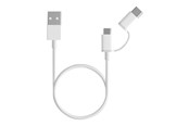 USB-kabel - Xiaomi Mi 2-in-1 USB Cable Micro USB mit Type-C Adapter (30cm) - SJV4083TY