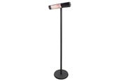 Terrassvärmare - HORTUS Terrassvärmare 500/1000/1500W golvmodell, fjärrkontroll, RGT, svart - 211-410