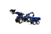 Ride Ons & Walkers - Falk Traktorgrävare inkl. vagn med tipp New Holland - 808-143