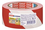 Tejp & lim - tesa Signal Universal Warning marking tape 66m x 50mm Red-White - 58134-00000-00