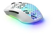 Mus - SteelSeries Aerox 3 Wireless 2022 - Snow - Gamingmus - Optic - 6 knappar - Vit - 62608