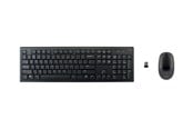 Tangentbord - Deltaco Wireless Keyboard And Mouse (US) - Tastatur & Mus set - Engelska (US) - Svart - TB-114-US