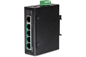 Switch - TRENDnet TI-PE50 5-Port Industrial Fast Ethernet PoE+ DIN-Rail Switch - TI-PE50