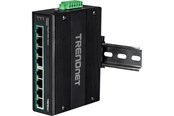 Switch - TRENDnet TI-PG80B 8-Port Industrial Gigabit PoE+ DIN-Rail Switch (24 – 56V) - TI-PG80B