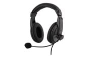 Hörlurar / Headset - Deltaco HL-50 - Headset - full size - wired - 3.5 mm jack - black - HL-50