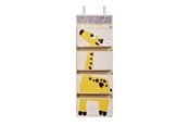 Barnrummet - 3 Sprouts Hanging Wall Organizer - Yellow Giraffe - IWOGRF