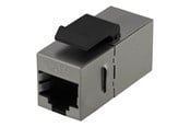 Nätverks tillbehör - Deltaco MD-126 Cat6 Keystone Coupler Shielded 2 × RJ45 plastic 180 metal - MD-126