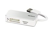 Flashram Reader & Adapter - Deltaco UCR-147 - Card reader (MS PRO MS PRO Duo TransFlash SDHC microSDHC)  USB 3.0 - UCR-147