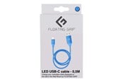 USB-kabel - Floating Grip 0.5M LED USB-C CABLE (BLUE) - FG-USBLED-05-451BLUE