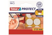 Tejp & lim - tesa Protect Anti-scratch felts Ø 22mm White - 57893-00000-01