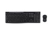 Tangentbord - Logitech MK270 Wireless Combo - keyboard and mouse set - QWERTZ - Slovenian/Croatian - black - Tastatur & Mus set - Slovenska/kroatiska - Svart - 920-004532