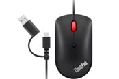 Mus - Lenovo ThinkPad USB-C Wired Compact Mouse - Mouse - Optic - 4 knappar - Svart - 4Y51D20850