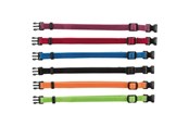 Hundar - Trixie Junior Set of puppy collars M–L: 22–35 cm/10 mm 6 pcs. black red royal blue apple papaya orchid - TX15555