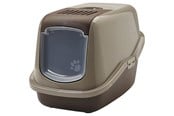 Katter - Savic Nestor Cat Toilet Home warm gray-chocolate brown 56x39cm - K0227B