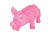 Hundar - Trixie Pig animal sound latex/polyester fleece 17 cm - Assorted - TX35490