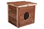 Gnagare - Trixie Natural Bark Wood House Jerrik Small Animals Mice Hamsters 15x14x13cm - TX62181