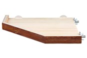 Gnagare - Trixie Corner Shelter Platform Bark Wood 28x28cm - TX62166