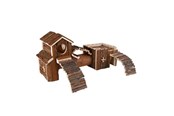 Gnagare - Trixie Frida tunnel system mice bark wood 47 × 22 × 15 cm - TX6163