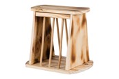 Gnagare - Trixie Hay manger with lid wood/flamed 25 × 22 × 18 cm - TX61193