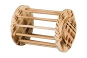 Gnagare - Trixie Hay manger with lid wood/flamed ø 15 × 19 cm - TX61192