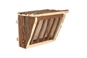Gnagare - Trixie Hay manger hanging with lid bark wood 20 × 15 × 17 cm - TX61191