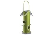 Fågelburar, hus och tillbehör - Trixie Bird feeder metal/plastic 800 ml/25 cm green - TX55633