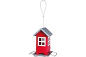 Burar, hus och tillbehör - Trixie Fågelmatare med Skyddande Tak Röd 20cm 1000ml - TX55630