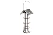 Fågelburar, hus och tillbehör - Trixie Fat ball feeder with roof 4 fat balls metal 11 × 25 × 10 cm black - TX55623