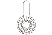 Fågelburar, hus och tillbehör - Trixie Fat ball feeder round 8 fat balls metal ø 24 × 8 cm black - TX55622