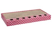 Katter - Trixie Scratching cardboard with balls catnip 48 × 5 × 25 cm pink - TX48005