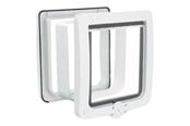 Katter - Trixie 4-Way cat flap XXL with tunnel 24 × 28 cm white - TX44241